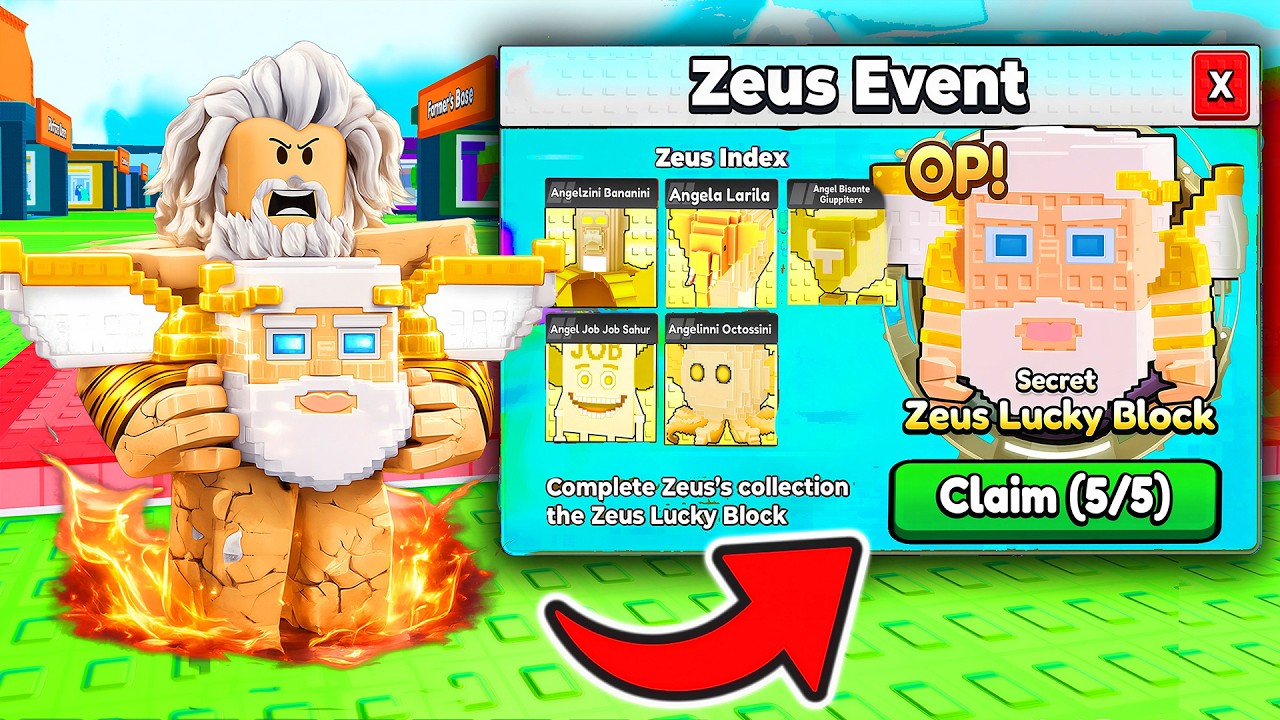 Be a Lucky Block Zeus Event video guide